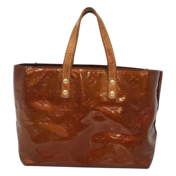 LOUIS VUITTON Monogram Vernis Reade PM Hand Bag Bronze M91146 - Picture 13 of 16